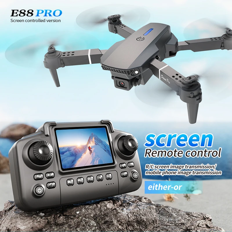 Drone Battery Box - Drone professionnel E88 PRO avec écran,