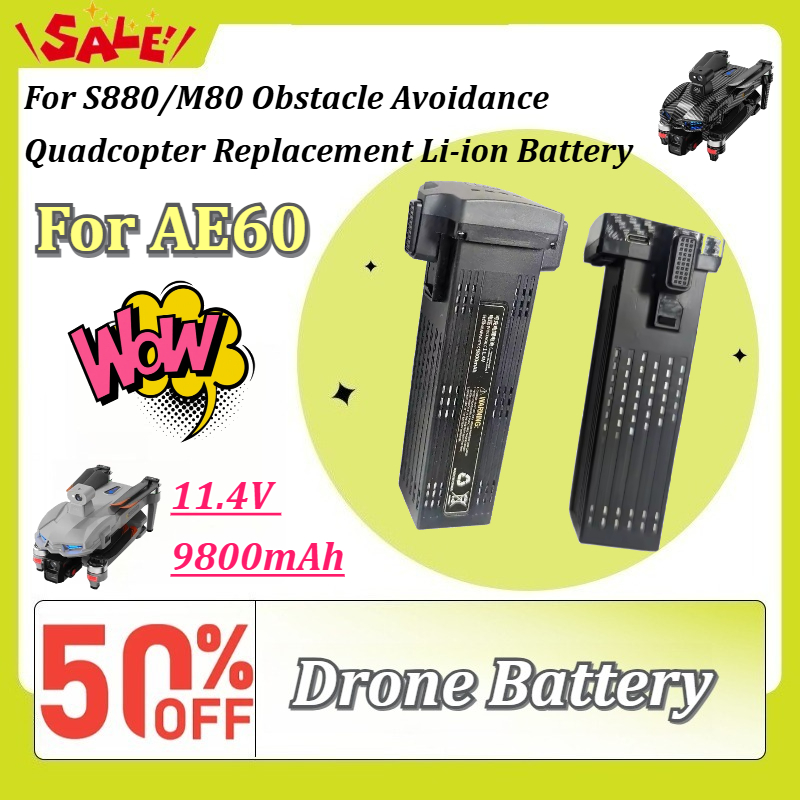 Drone Battery Li-Ion - Batterie Li-ion rechargeable pour Drone, 11.4V,