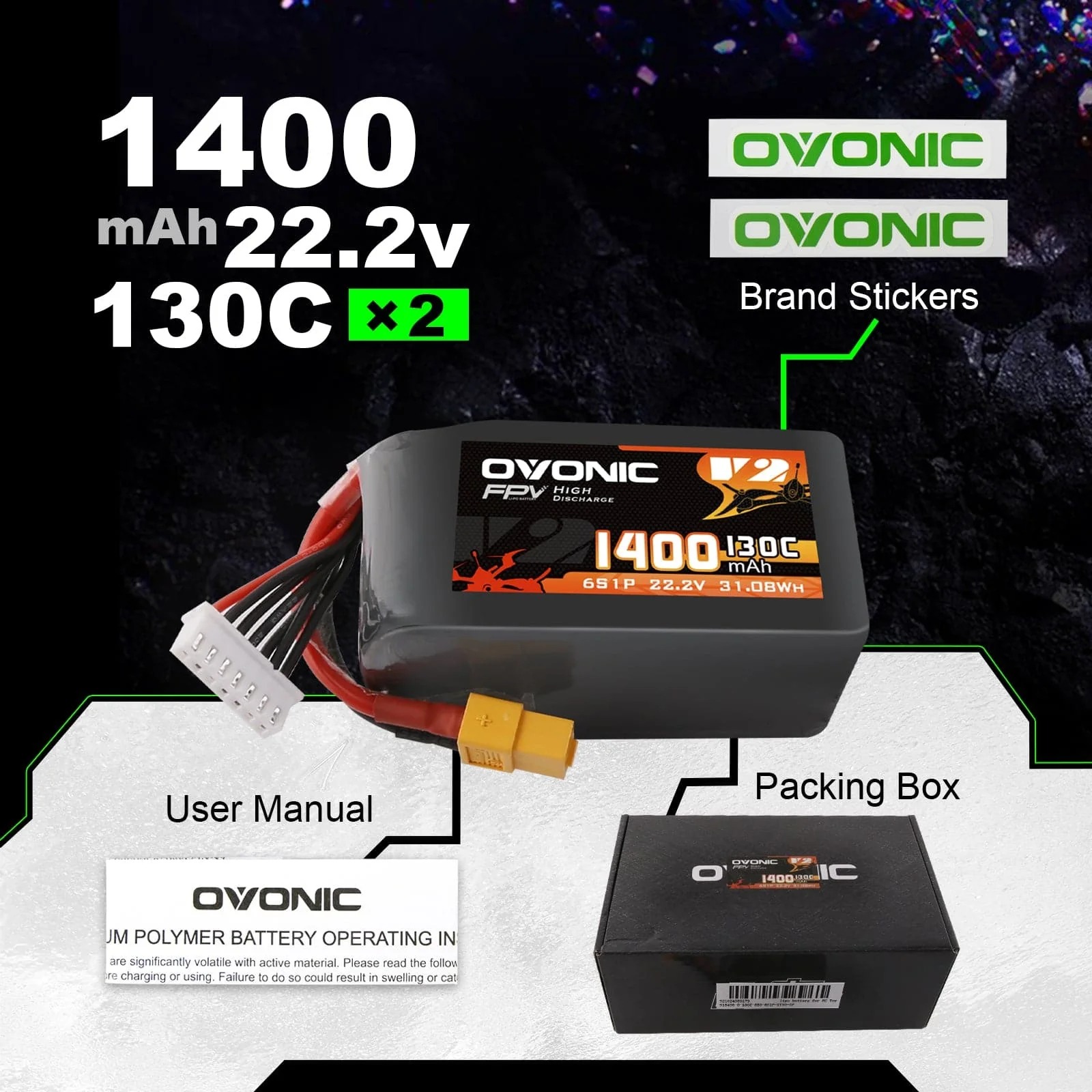 Pack de batteries LiPo Ovonic  - Drone Battery Bag avis et prix