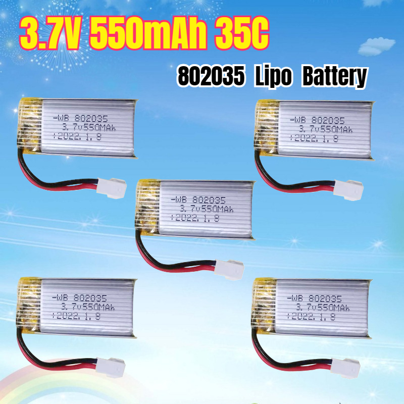 Batterie Lipo 3.7V 550mAh 35C  - Drone Battery Li-Ion avis et prix